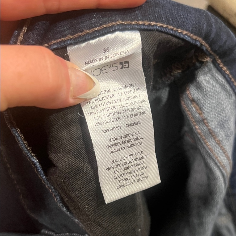 JOES Dark Blue Straight Leg Denim Jeans Size 36 - Picture 2 of 6